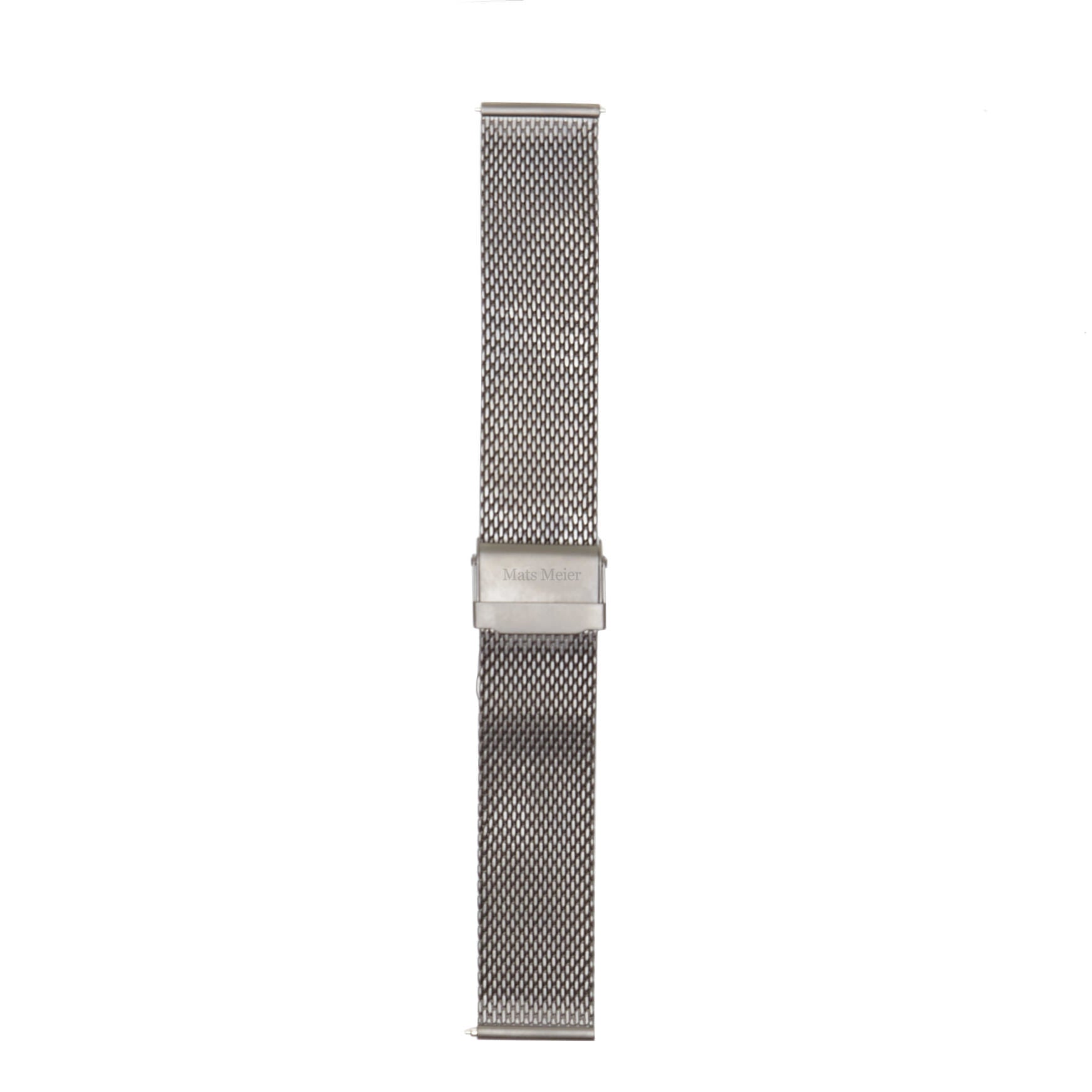 Mont Vélan steel mesh watch strap 22 mm silver colored