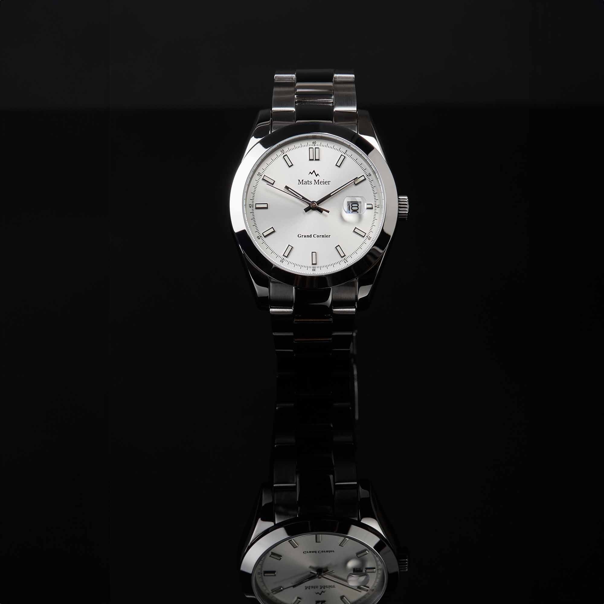 Grand Cornier mens watch silver coloured