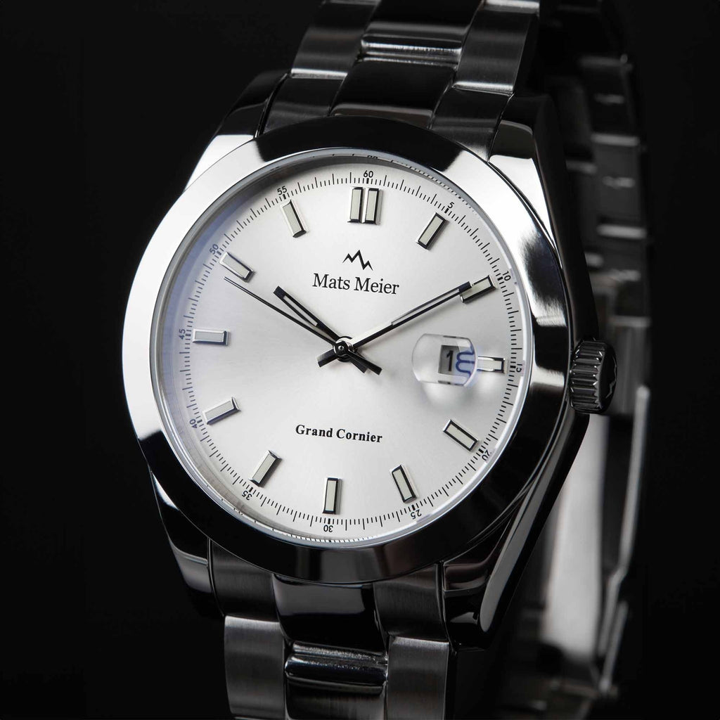 Grand Cornier mens watch silver coloured