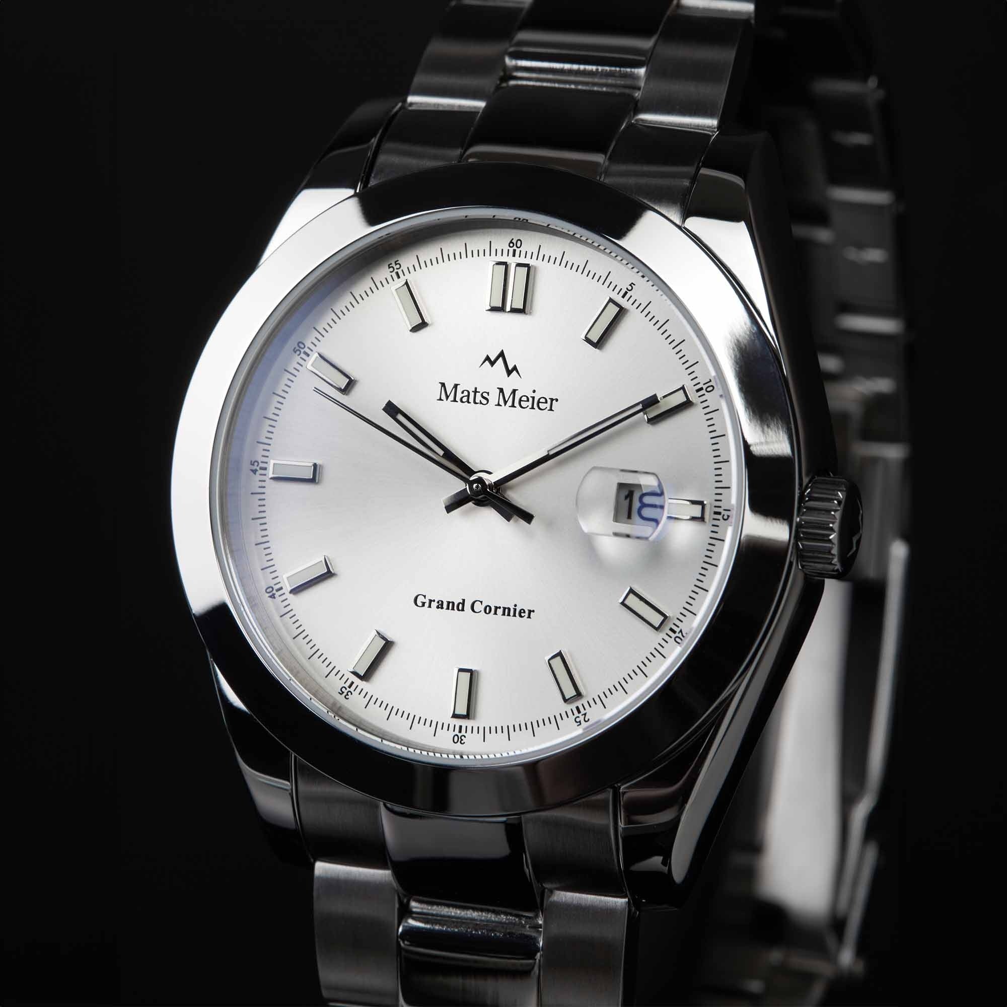 Grand Cornier mens watch silver coloured