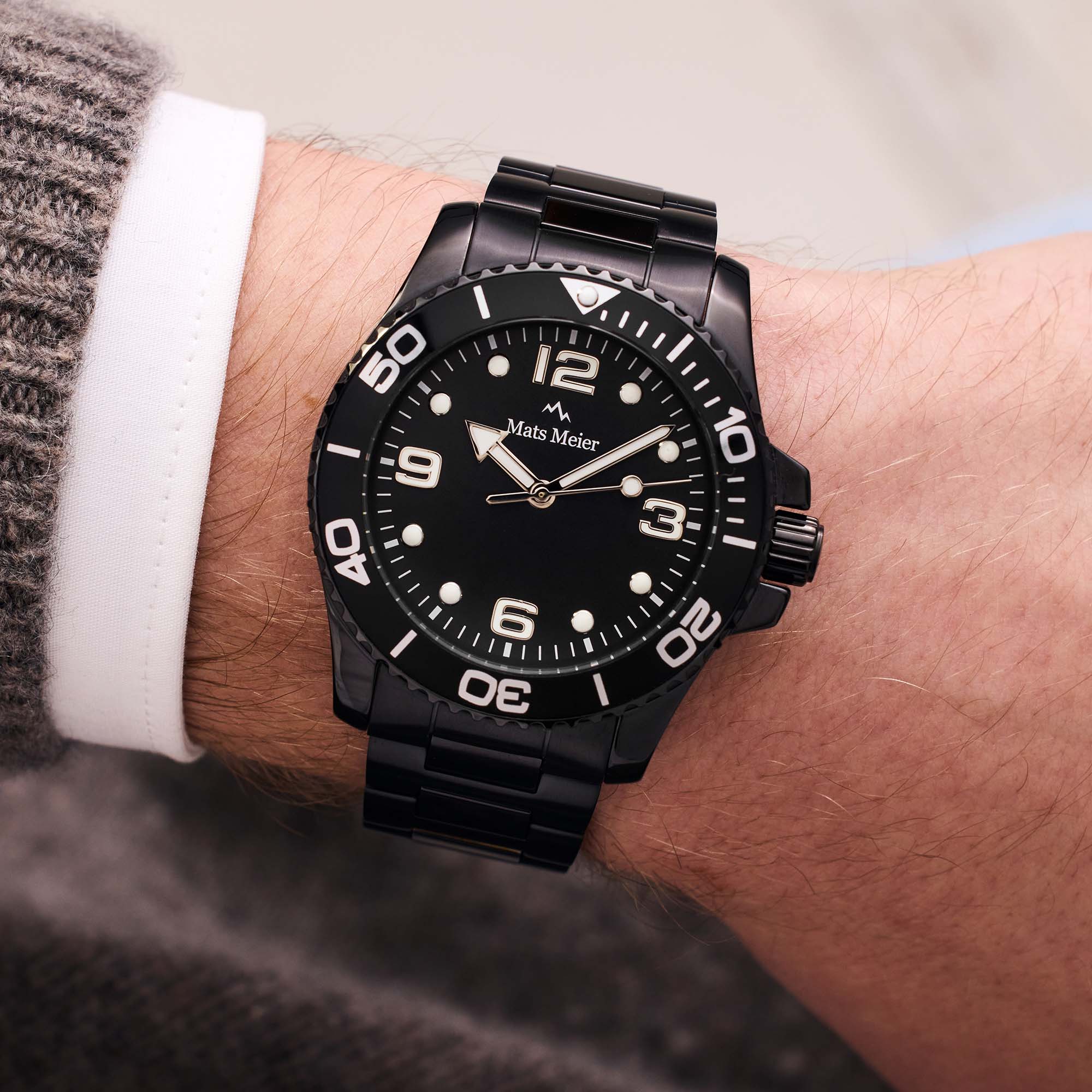 Ponte Dei Salti men's watch black
