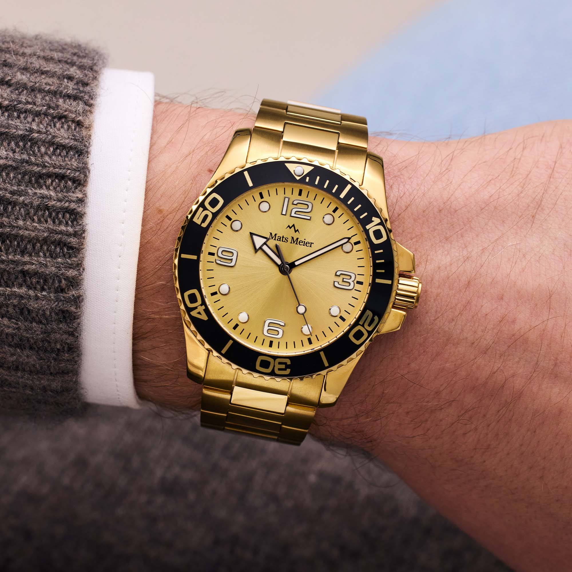 Ponte Dei Salti men's watch gold coloured
