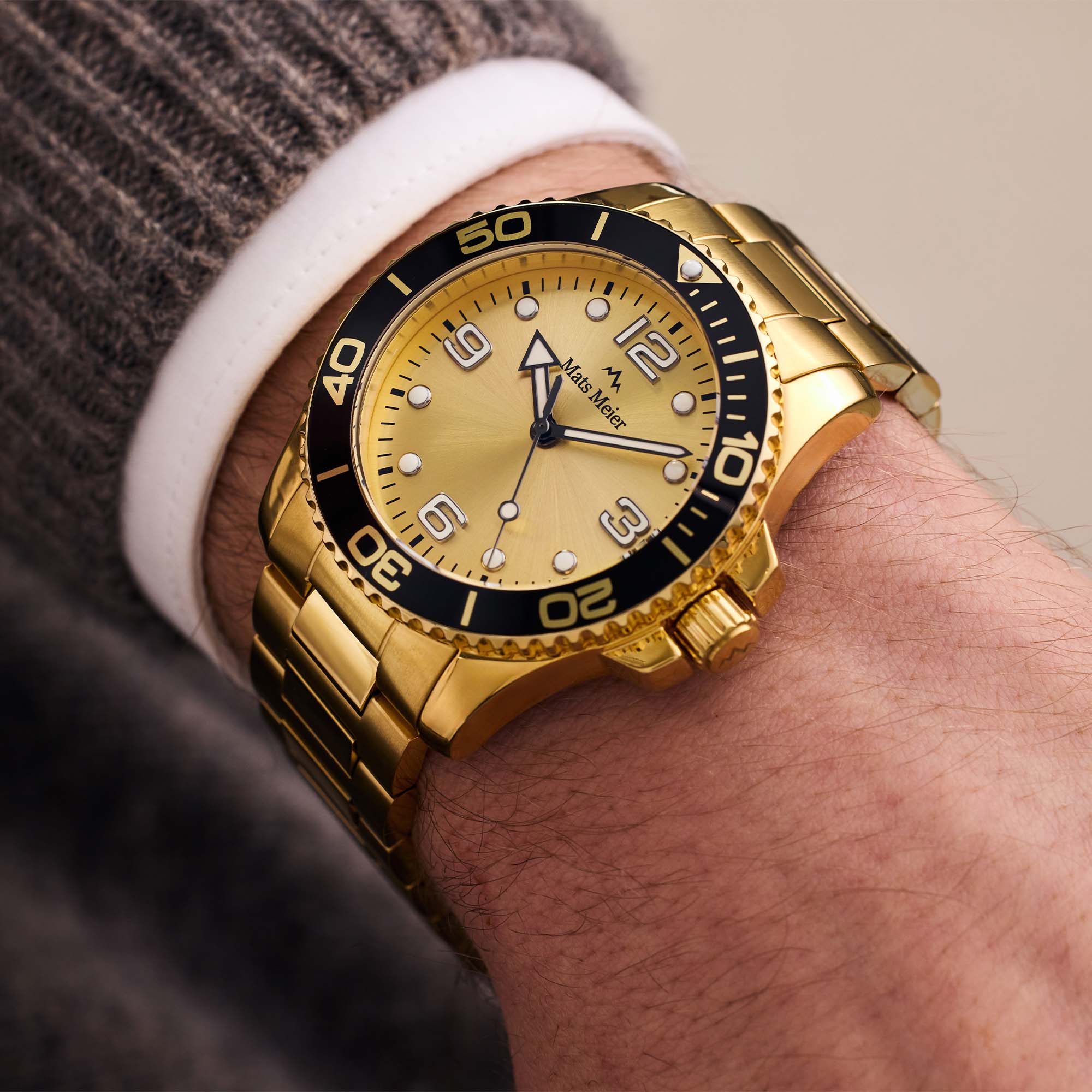 Ponte Dei Salti men's watch gold coloured