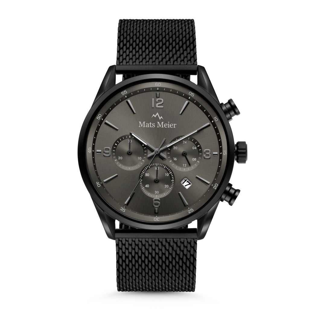 Grand Cornier chronograph men's watch matte black colored