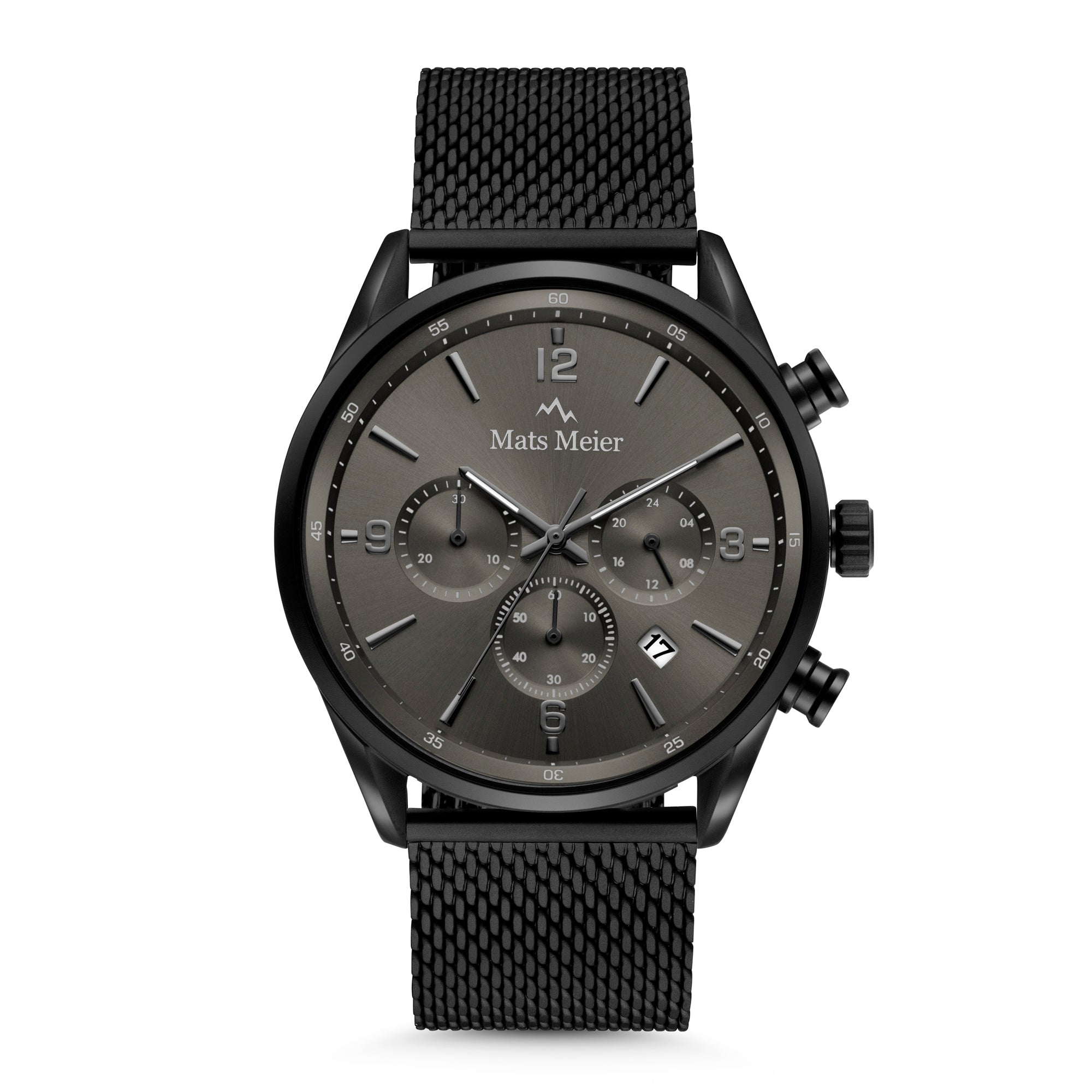 Grand Cornier chronograph men's watch matte black colored