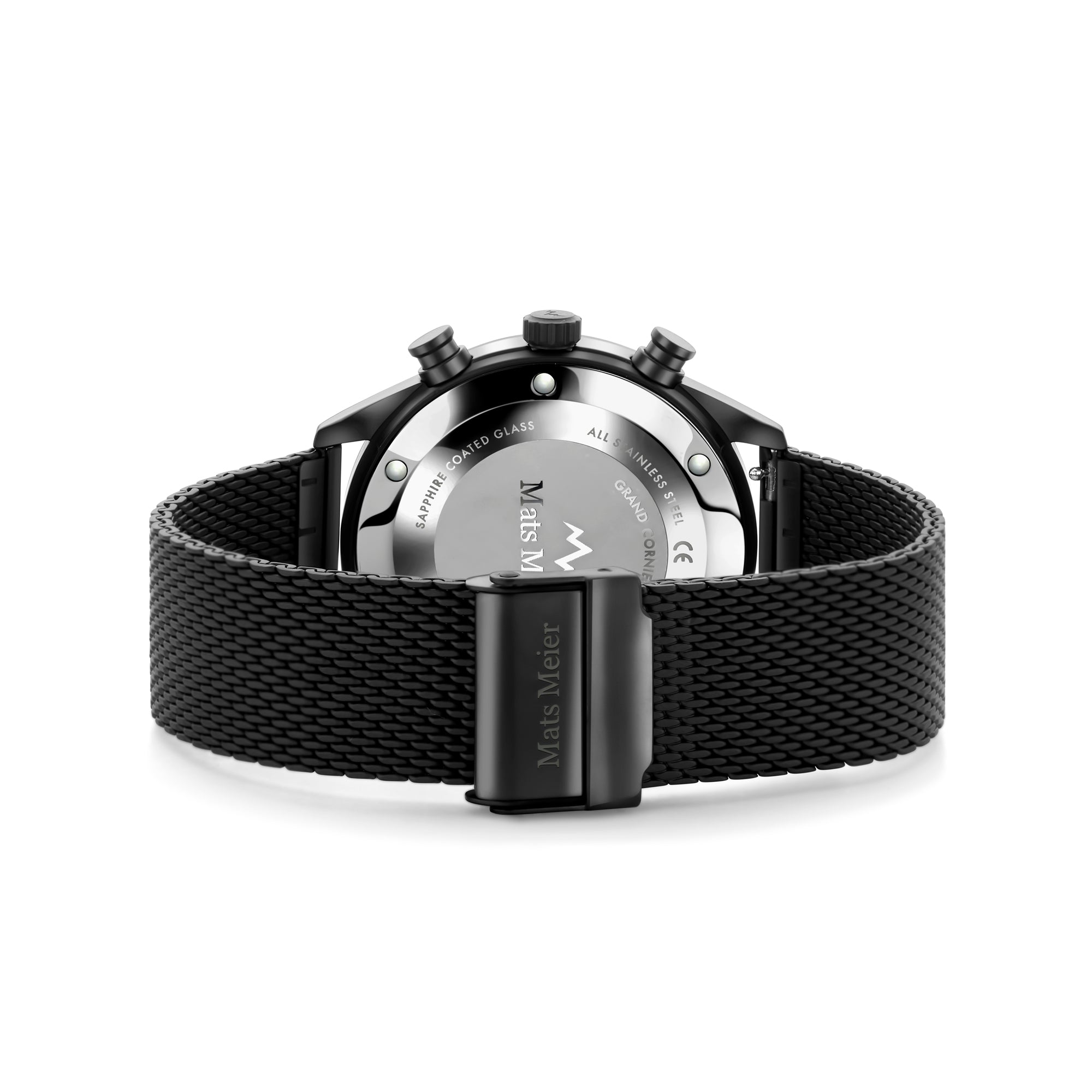 Grand Cornier chronograph men's watch matte black colored