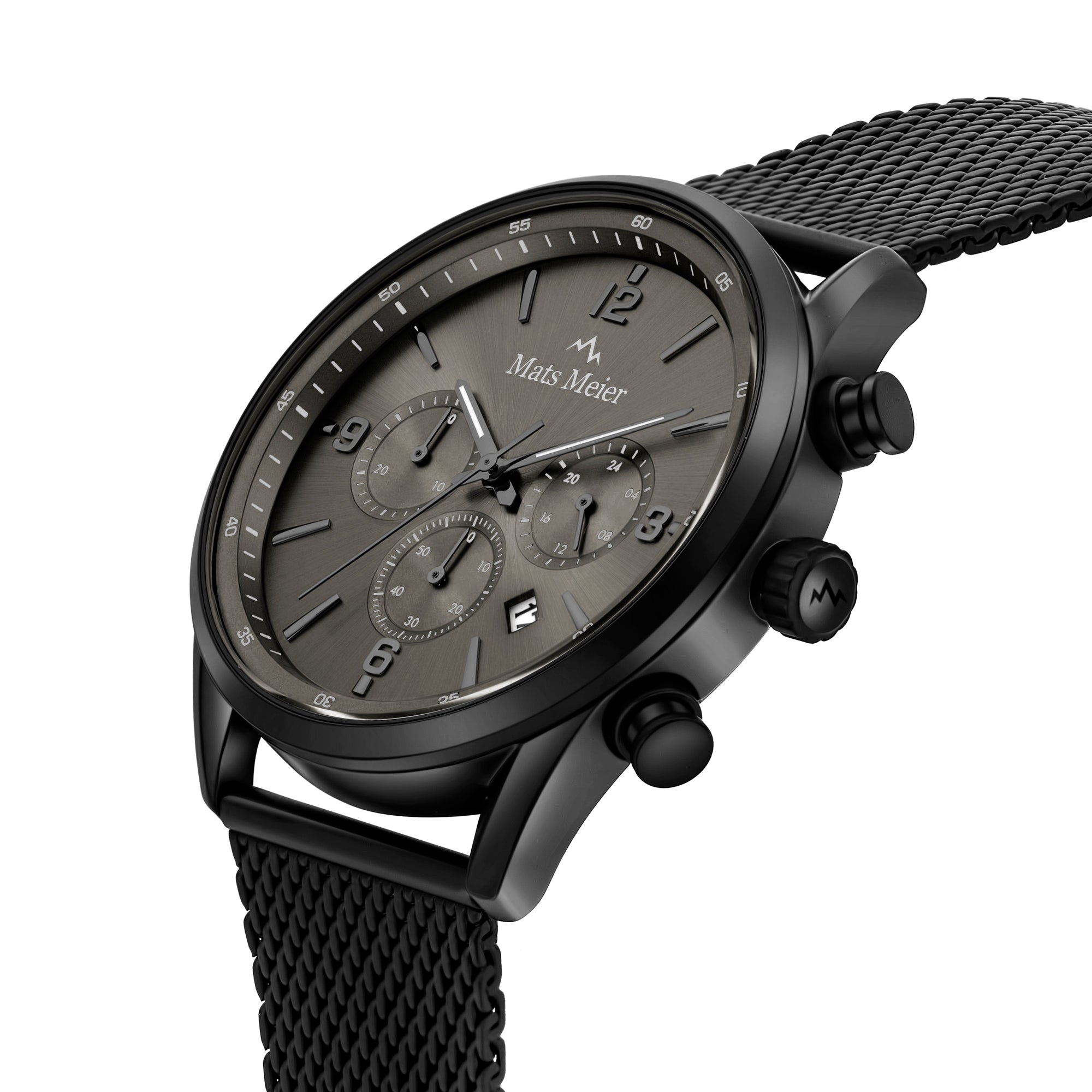 Grand Cornier chronograph men's watch matte black colored