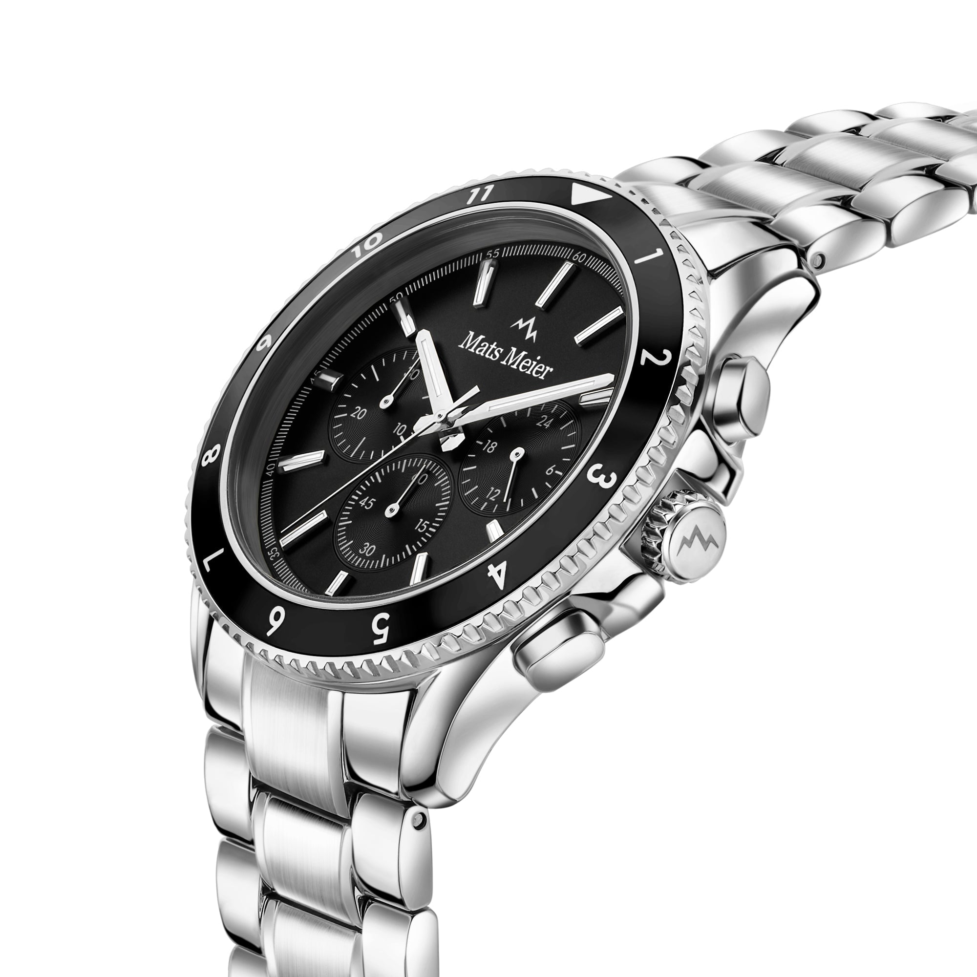 Ponte Dei Salti Chronohraph Mens Watch Silver / Black