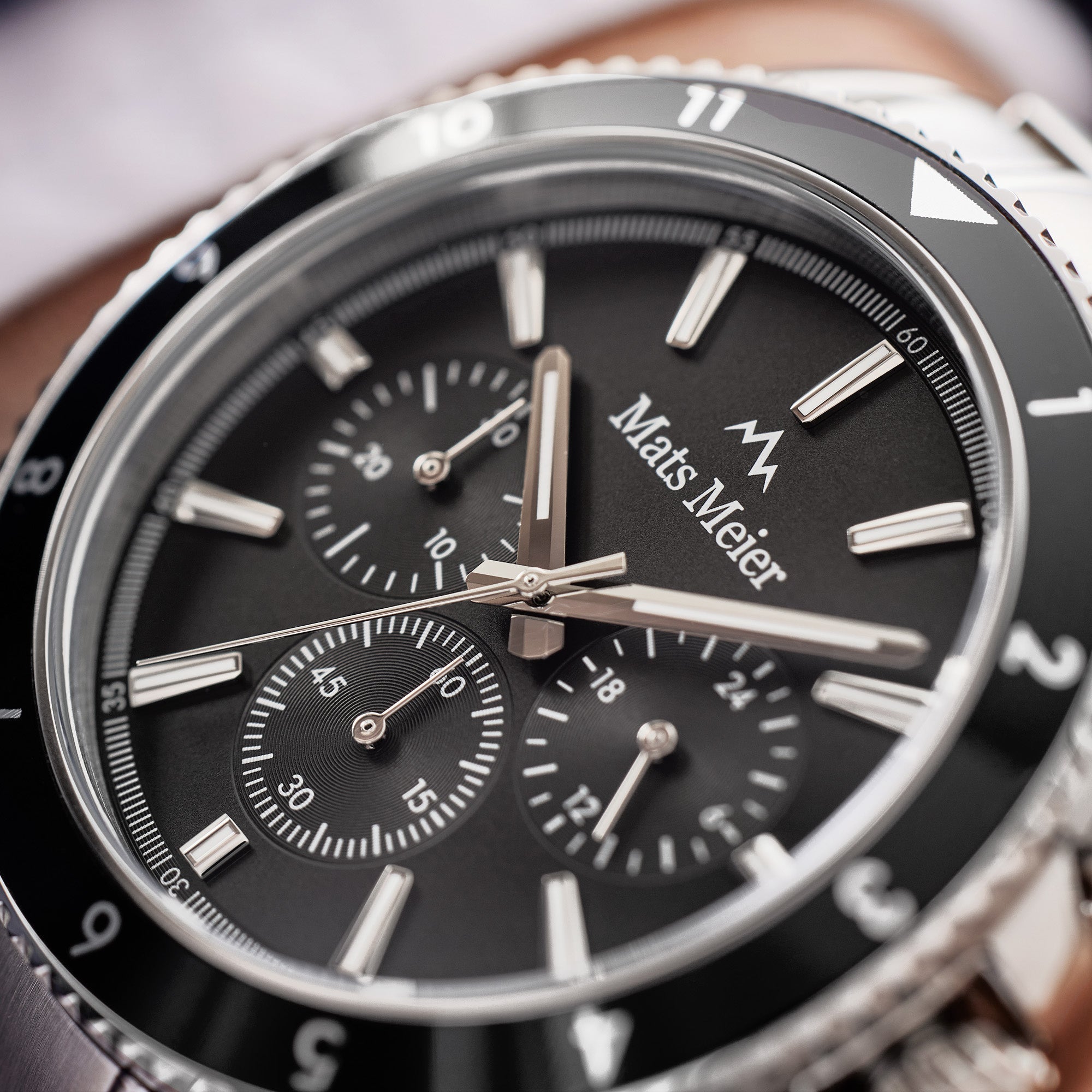 Ponte Dei Salti Chronohraph Mens Watch Silver / Black