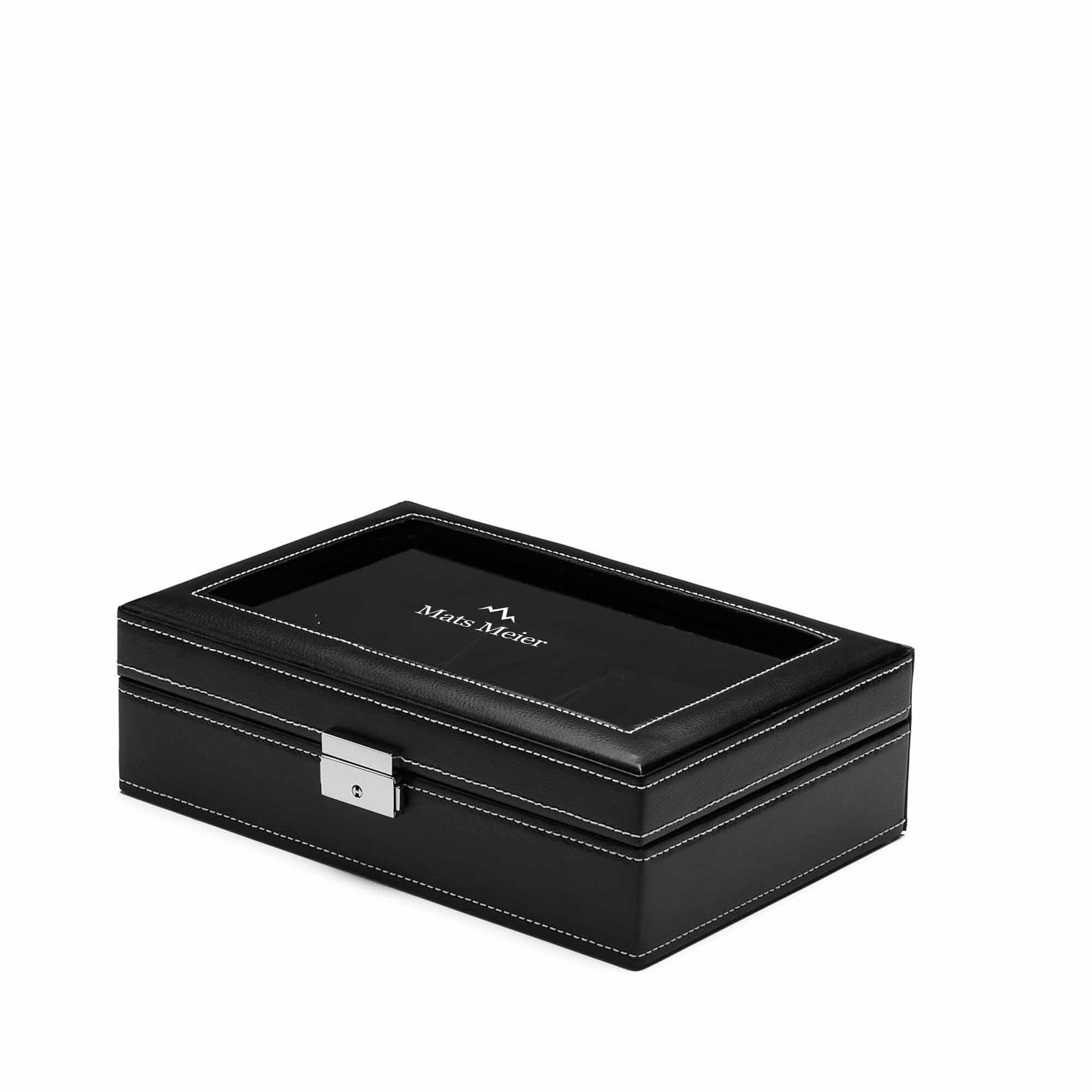 Mont Fort watch box black - 8 watches