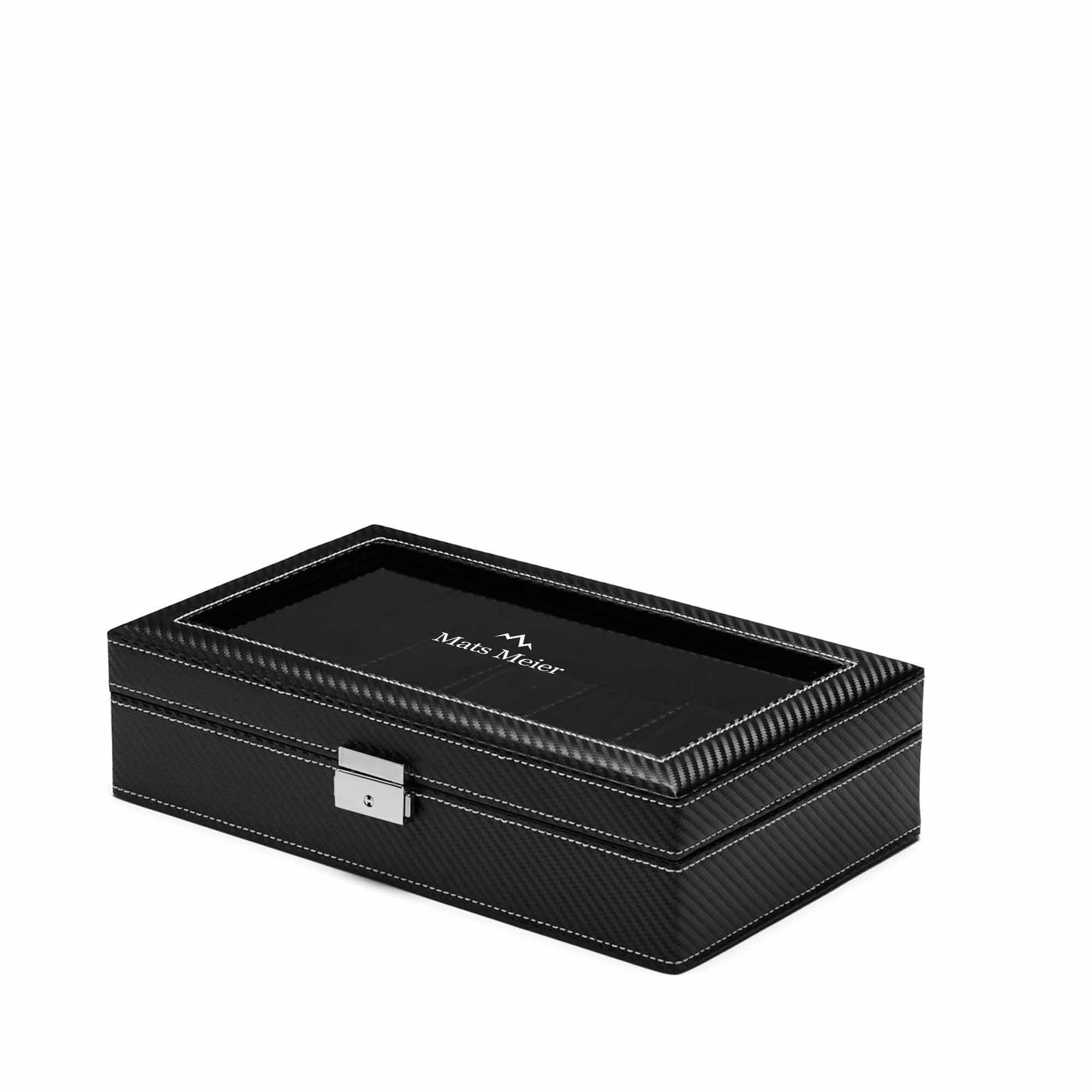 Mont Fort watch box black - 12 watches