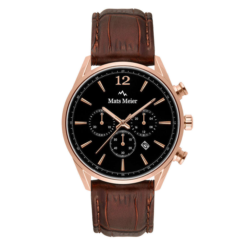 Grand Cornier chronograph mens watch black / brown