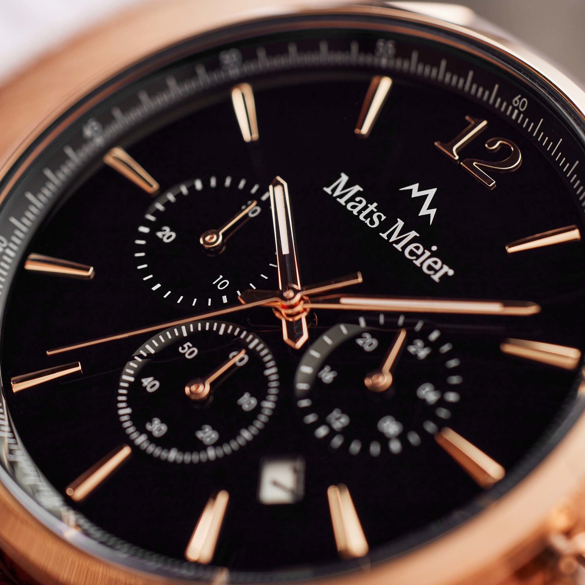 Grand Cornier chronograph mens watch black / brown