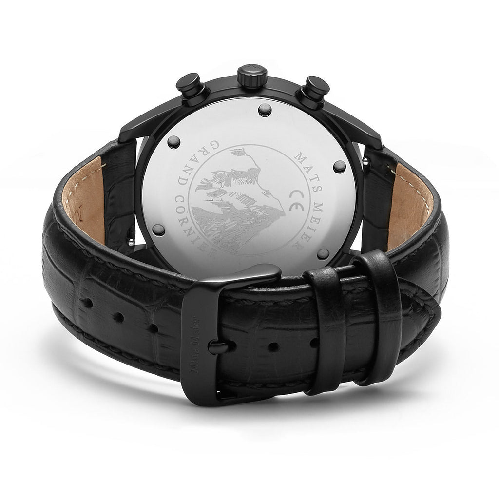 Grand Cornier chronograph mens watch matte black