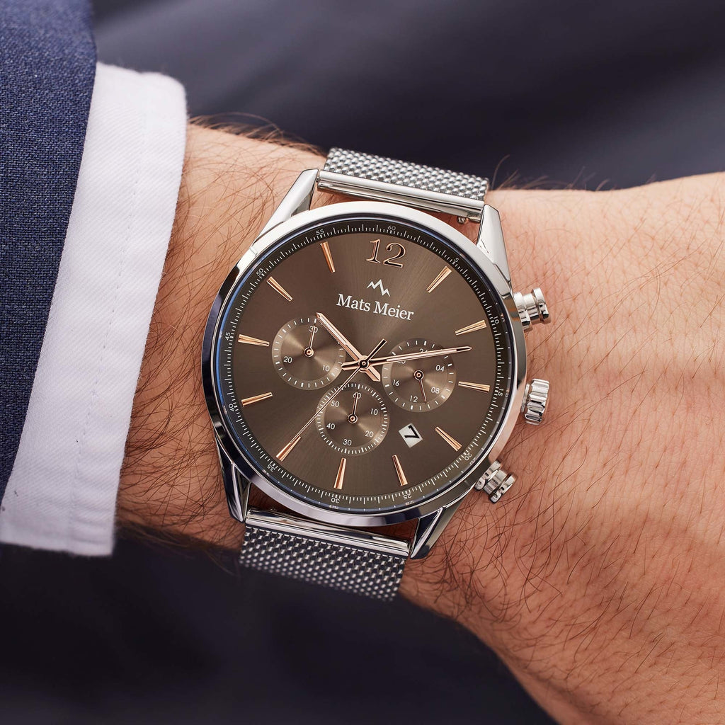 Grand Cornier chronograph grey / silver colored
