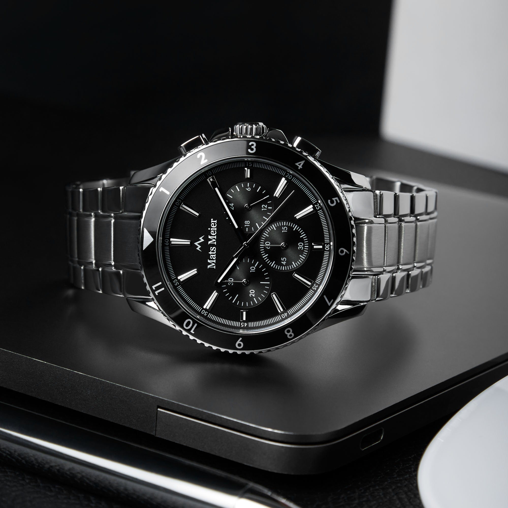 Ponte Dei Salti Chronohraph Mens Watch Silver / Black