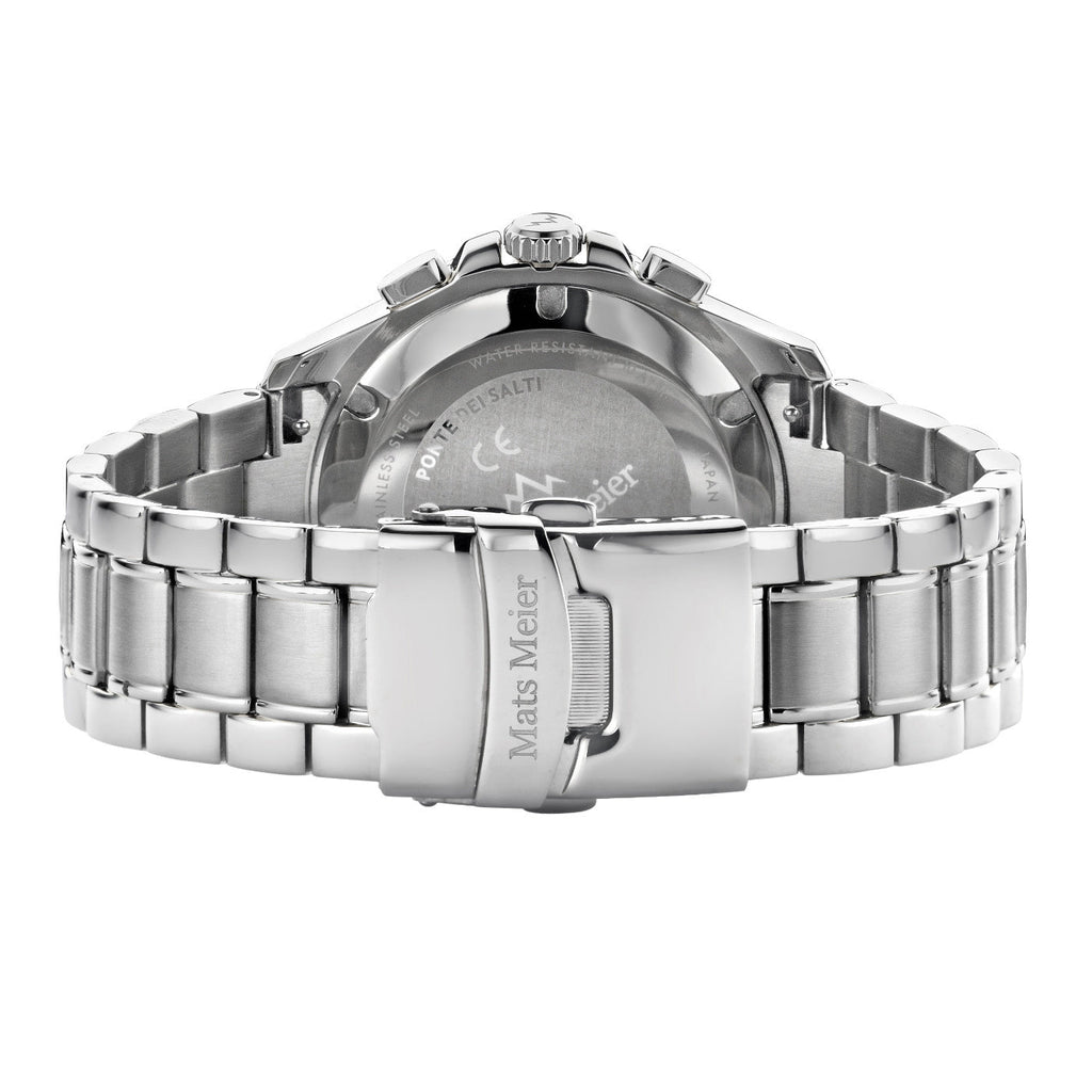 Ponte Dei Salti Chronohraph Mens Watch Silver / Black