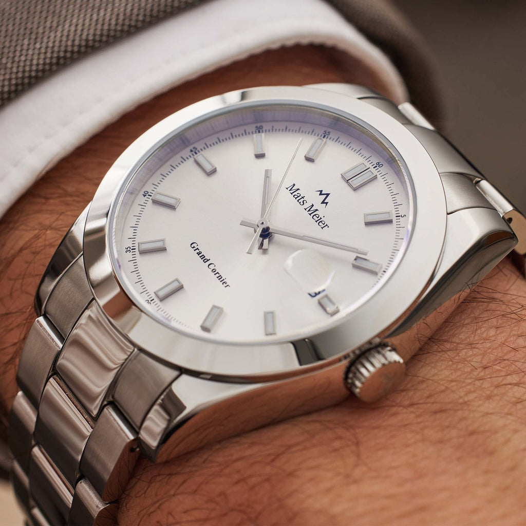 Grand Cornier mens watch silver coloured