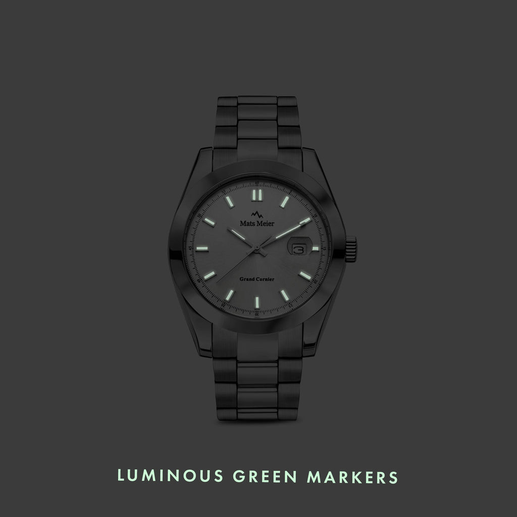 Grand Cornier mens watch silver coloured