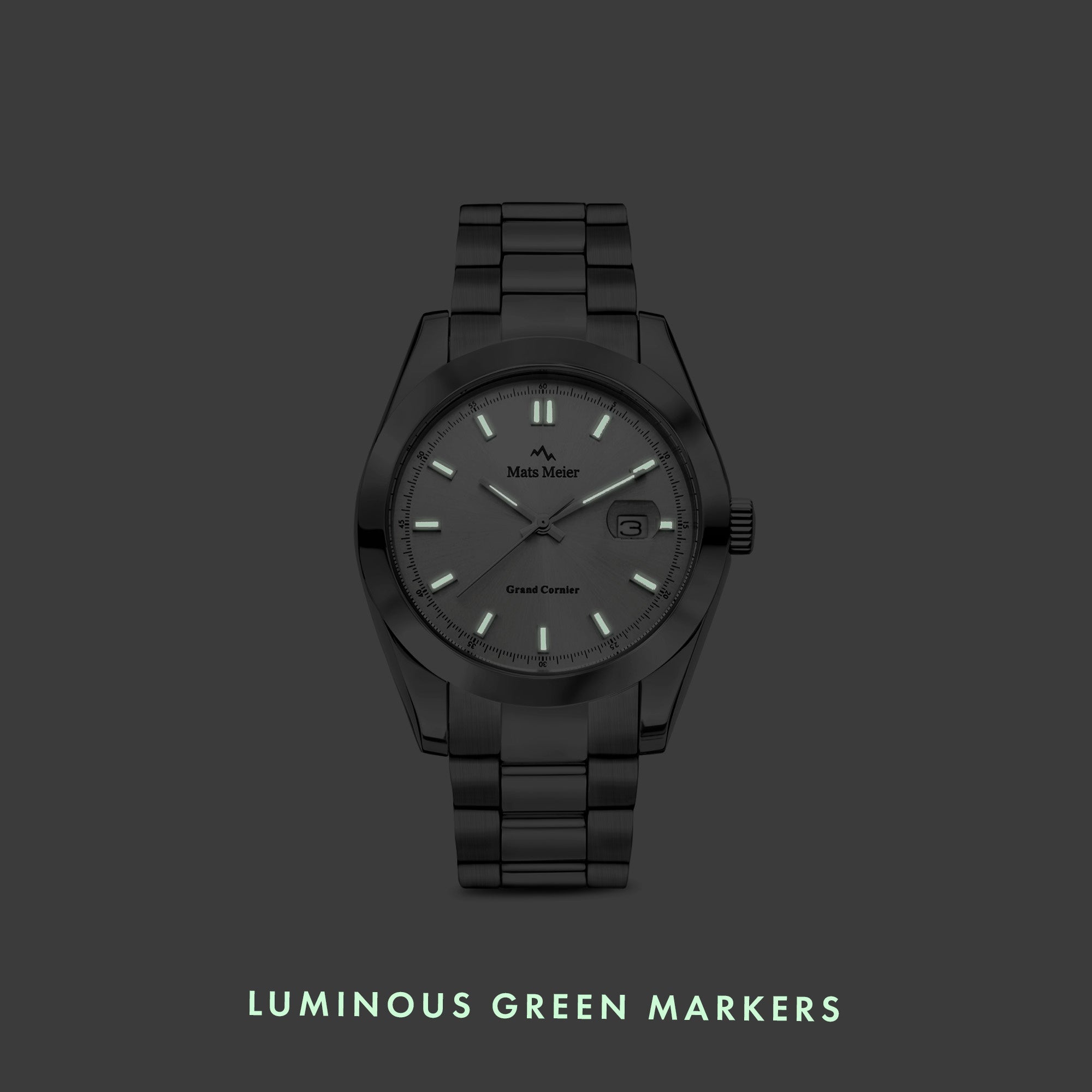 Grand Cornier mens watch silver coloured