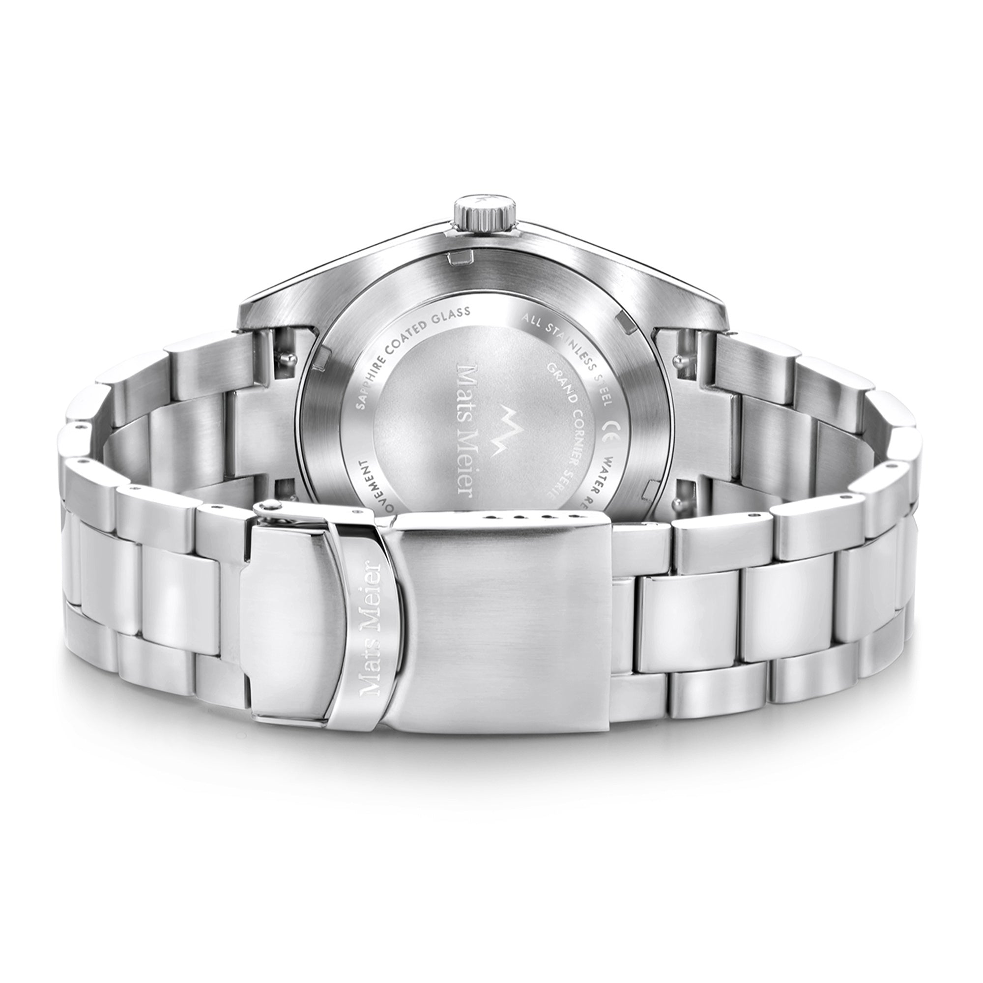 Grand Cornier mens watch silver coloured and blue