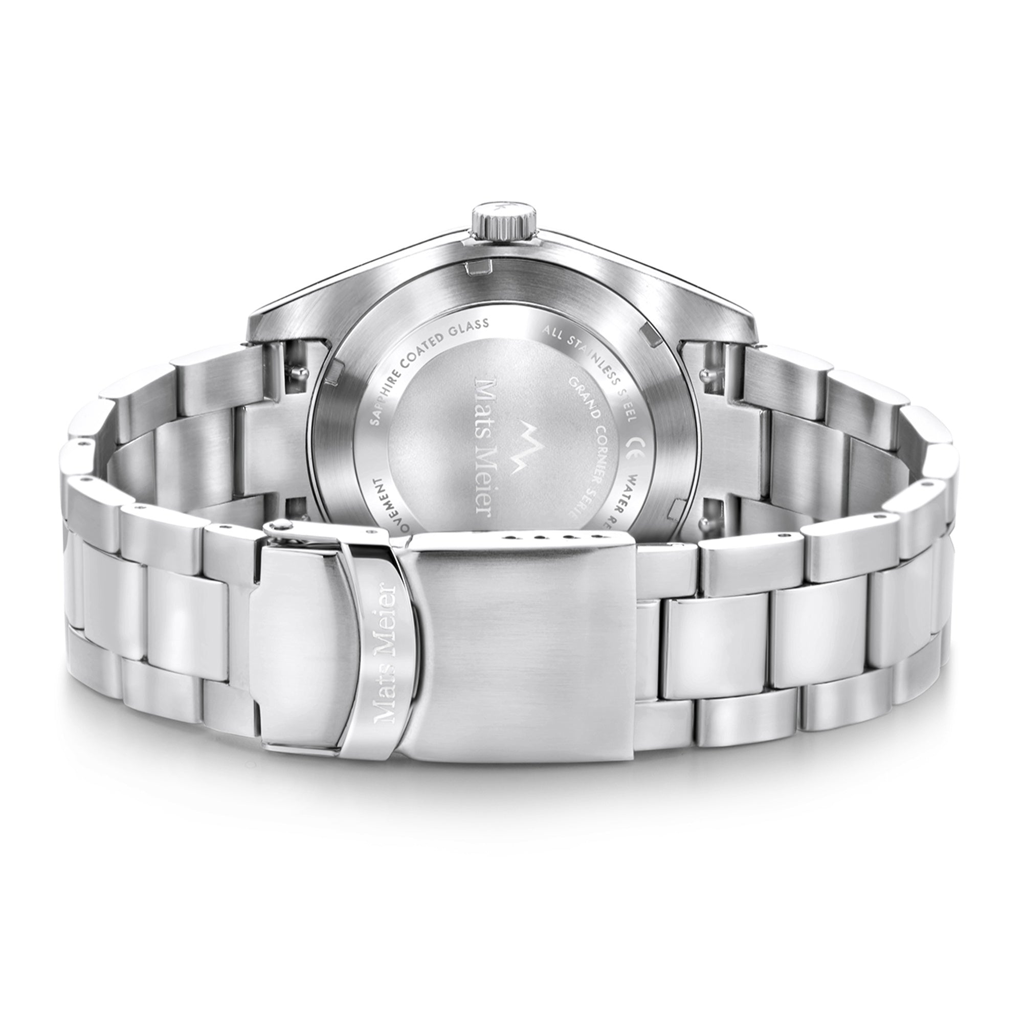 Grand Cornier mens watch silver coloured and green