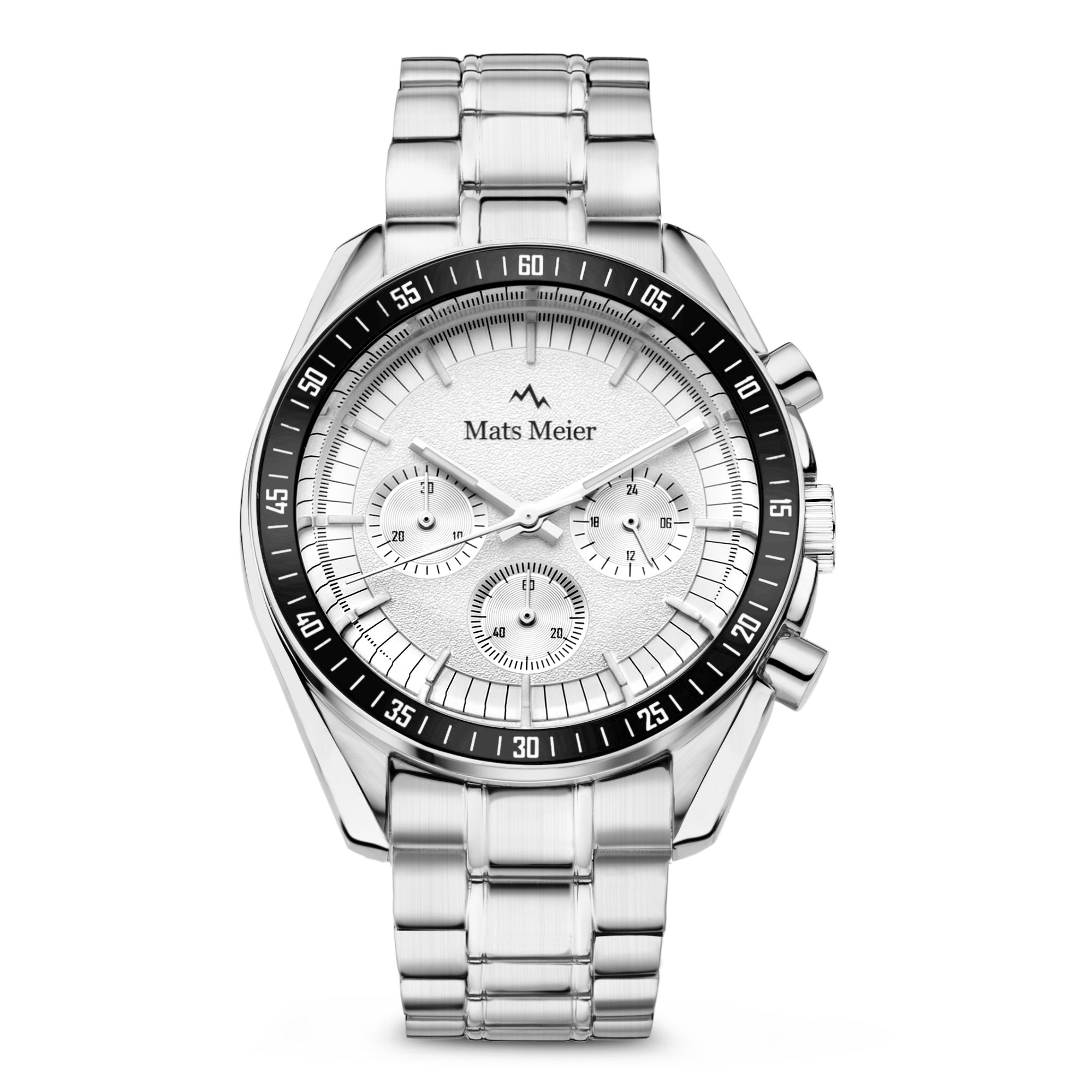 Arosa Racing chronograph mens watch silver coloured