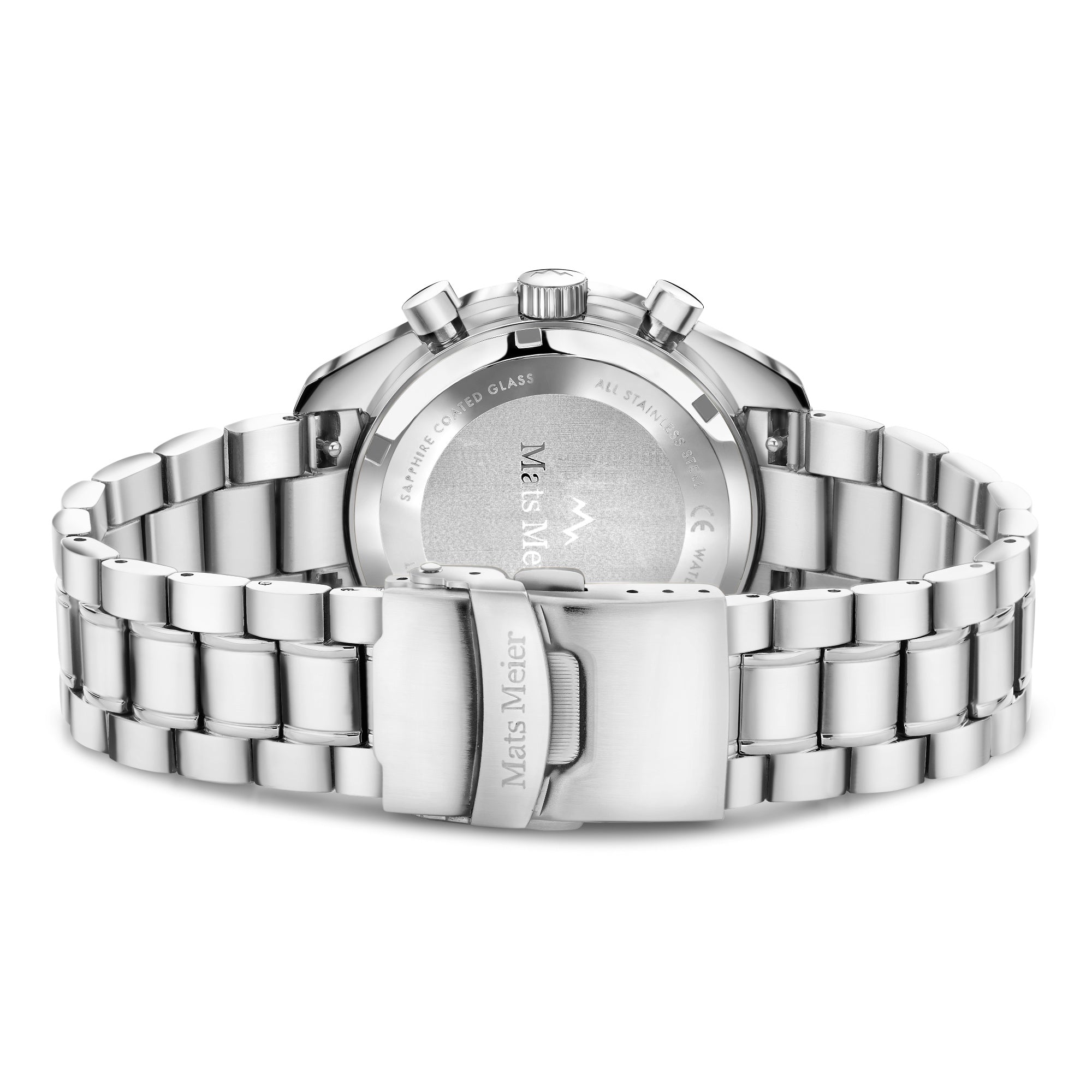 Arosa Racing chronograph mens watch silver coloured