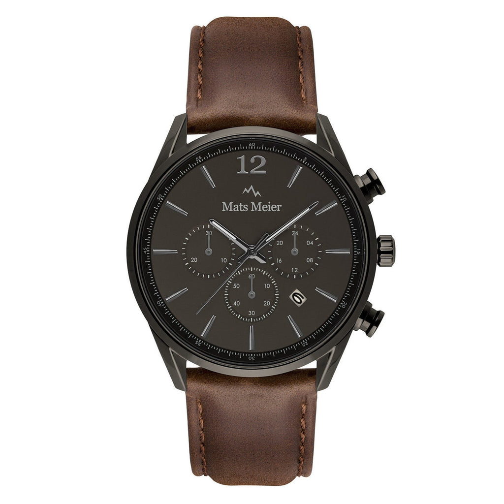 Grand Combin chronograph mens watch and watch box gift set